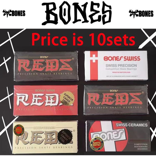 10sets in one box Genuine Skateboard Bearings 608 High Rotation Ceramic Bearing Precision Skateboard Bearings Roller Skate