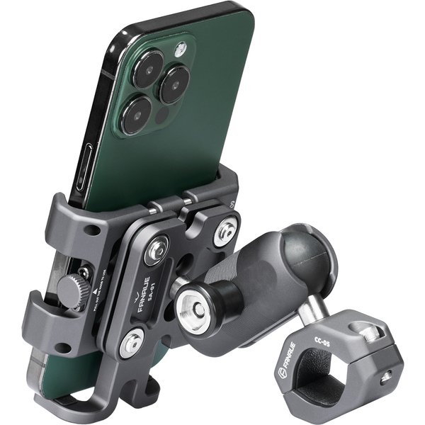 FANAUE motocykl motor uchwyt na telefon uchwyt ze stopu aluminium z tłumikiem drgań ATV/UTV rower skuter kierownica klips GPS