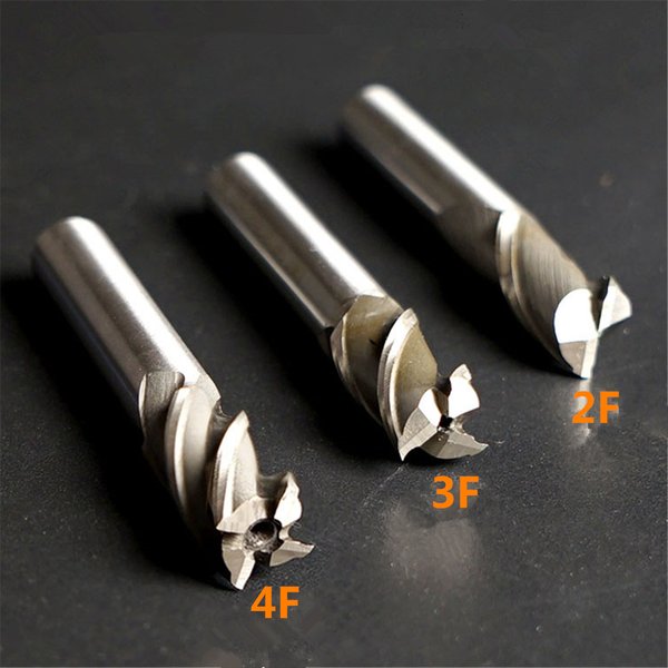 HEIßER 1PCS Schaftfräser Hohe Präzision HSS-AL Metall Cutter D1-32mm 2 3 4 Flöten Zähne Aluminium Fräsen Werkzeug schlüssel Sitzer Router Bit