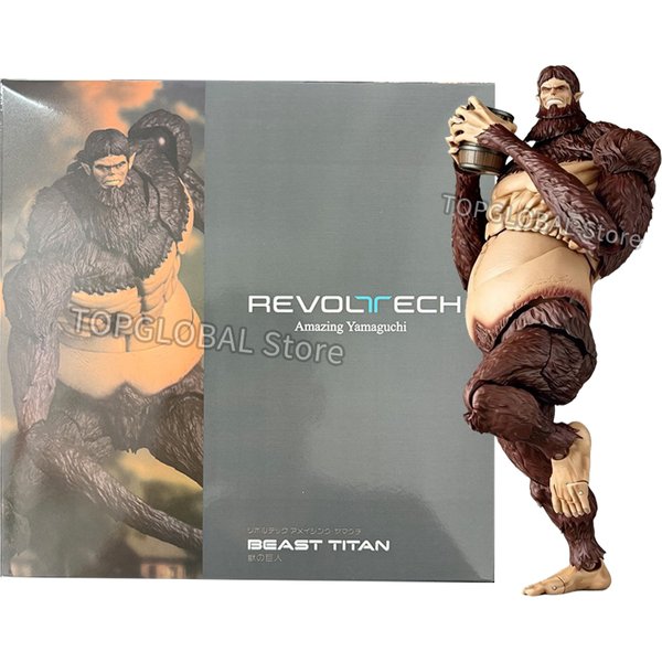 Figurka z serii Attack on Titan: Revoltech Beast Titan Zeke Jaeger, figurka akcji z PVC, kolekcja, model figurki Erena w zbroi.