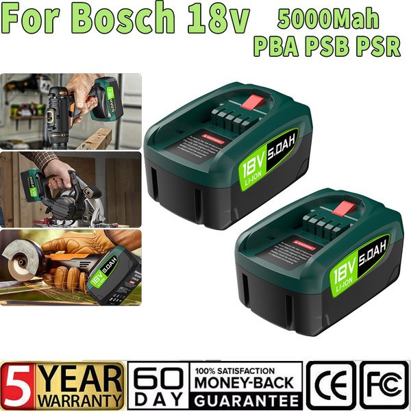 Für Bosch PBA 5000 mAh Ersatz Batterie 18 V Für Bosch AL1880CV AL1810CV AL18815CV AL1830CV Power Werkzeuge Batterie