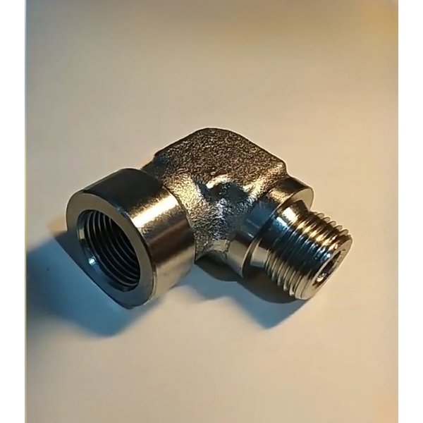 1 Stück M14*1,5 Winkelstück mit Innen- und Außengewinde, hochbelastbarer, hochdruckbeständiger Hydraulikanschluss für Manometer