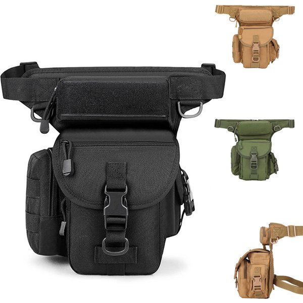 Hommes taille Fanny Pack jambe sac militaire tactique moto cavalier caméra sport voyage Nylon mâle Bum hanche ceinture cuisse Fanny sacs