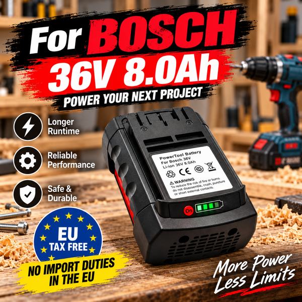 36V 8000mAh Li-Ionen-Akku für Bosch BAT810 BAT840 BAT836 2607336173 2607336107 D-70771 GSR36V-Li
