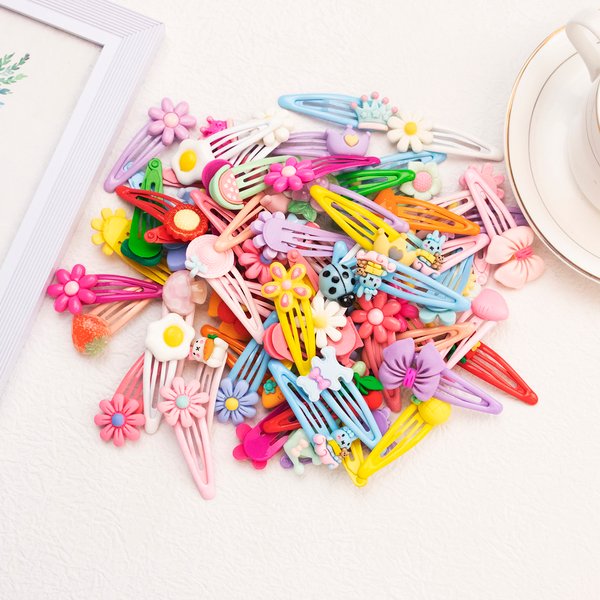 Pinces à cheveux pour filles, 10/20 pièces/ensemble, jolies pinces à cheveux de dessin animé pour enfants, jolies épingles à cheveux en forme d'étoile et de fleur, Barrettes, accessoires de cheveux à