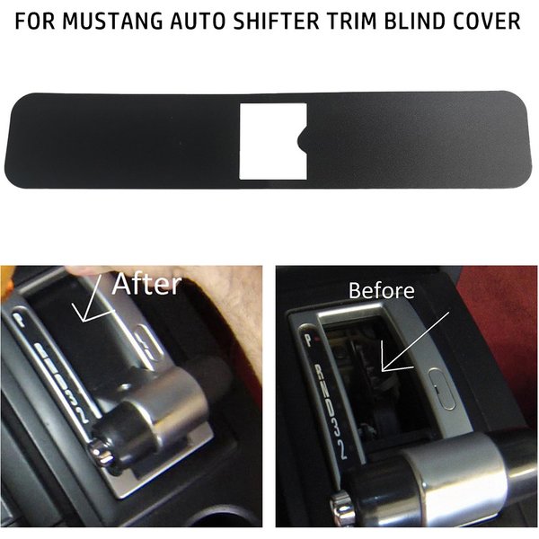 Auto Shifter Trim Blind Covers Center Console Decorative Board Plastic Black Covers For Ford For Mustang 2005-2009