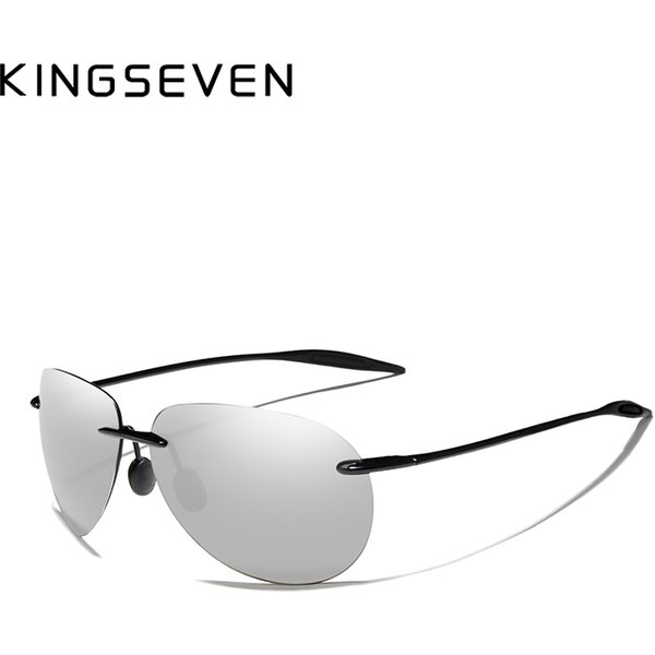 KINGSEVEN DESIGN hommes classique pilote lunettes de soleil polarisées lunettes de soleil pour hommes conduite miroir lentille UV400 Protection Oculos N7027