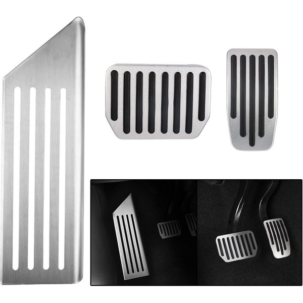 Aluminum Alloy Foot Pedal For Tesla Model 3 Y Rest Brake Pedals With Rubber Pads Cover Car Accessories