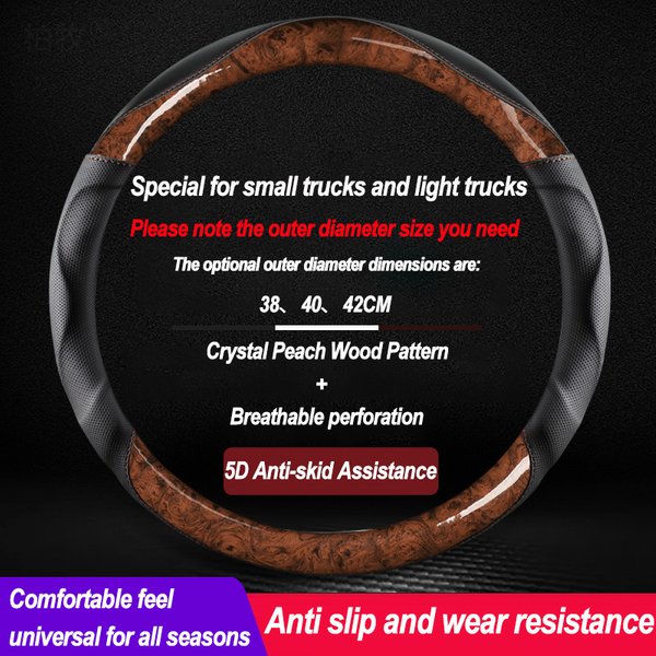 Auto Car Steering Wheel Cover Volant Truck Bus Van Lorry for 38 40 42 CM Braid on Steering-Wheel Artificial Leather Non-slip