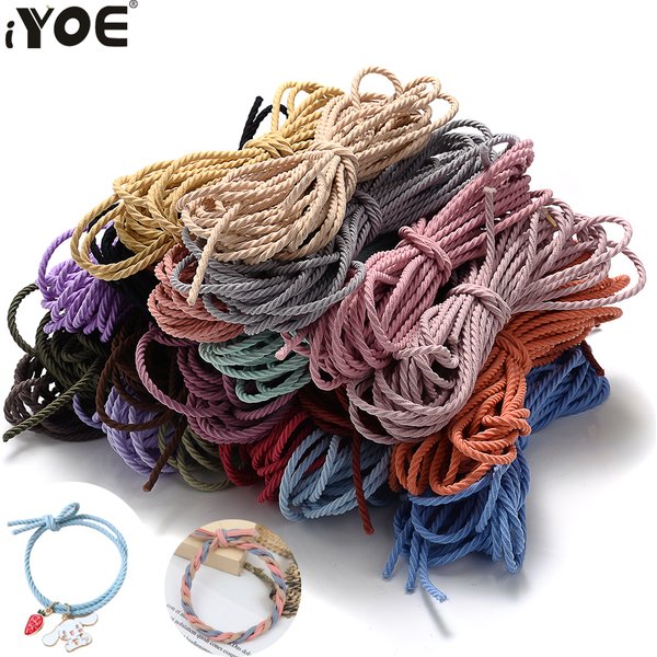 IYOE 5 mètres 2.5mm fil de vis à haute élasticité bande élastique ligne de corde en caoutchouc pour bijoux à bricoler soi-même accessoires de couture