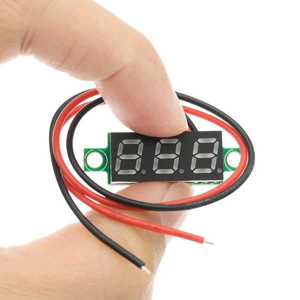 5PCS 0.28 Inch 2 Wires 3 Wires 2.5V-40V Mini Digital Voltmeter Voltage Tester Meter Red/Blue/Yellow/Green