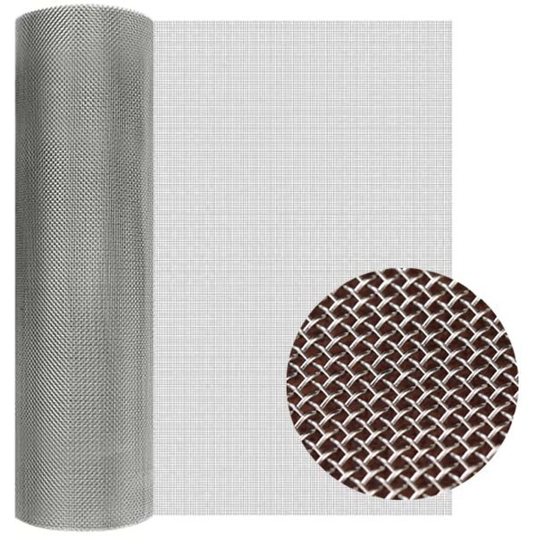 304-Edelstahlgewebe, gewebtes Metall, 30 Mesh-Loch, 0,07 mm, geeignet für Lüftungskäfige, Gartenfenster und Filtersiebs