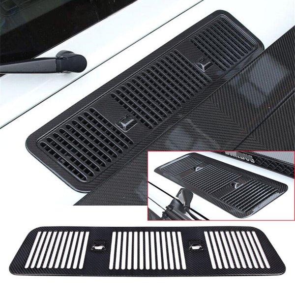 Garniture sèche de couverture de ventilation de calandre d'admission d'air de capot de moteur de Fiber de carbone adaptée pour Benz classe G W463 G500 2006-2018
