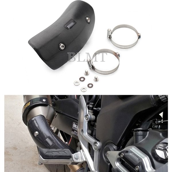 Osłona termiczna rury środkowej wydechu motocyklowego z włókna węglowego do Z900 z750