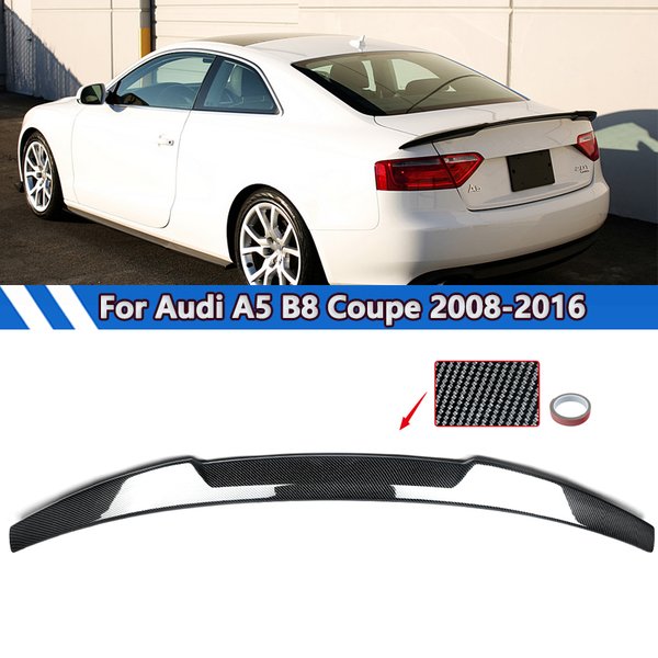 Carbon Look Heckspoiler Fit Für Audi A5 B8/B8.5 Coupe 2008-2016 M4 Stil Heckspoiler Flügel Automotive Body Kit