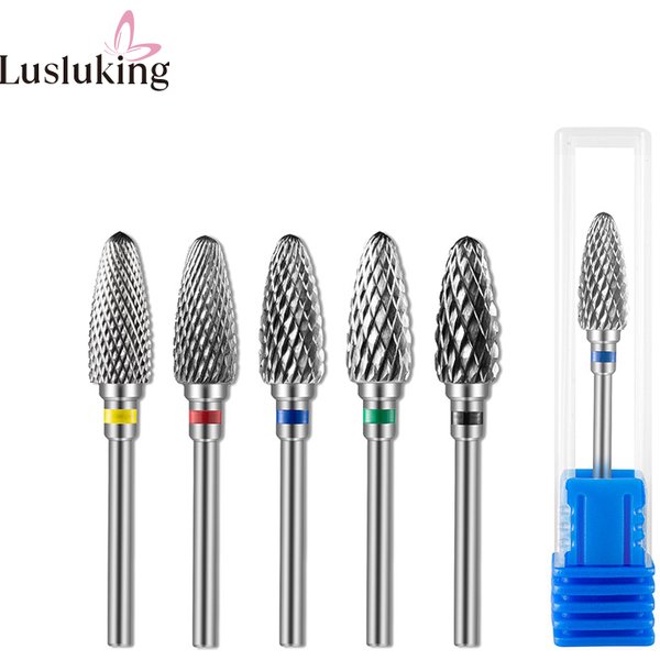 High Speed Steel Nail Drill Bits Electric Manicure Drill Accessory Milling Cutters for Nail Gel Polish Remover Nail Tools Efiles