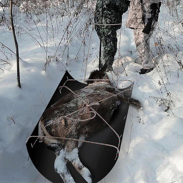 Wielofunkcyjne sanki użytkowe przenośne sanki do wędkowania pod lodem z liną sanki użytkowe Deer Drag sanki do wędkarstwa pod lodem gra myśliwska trwałe