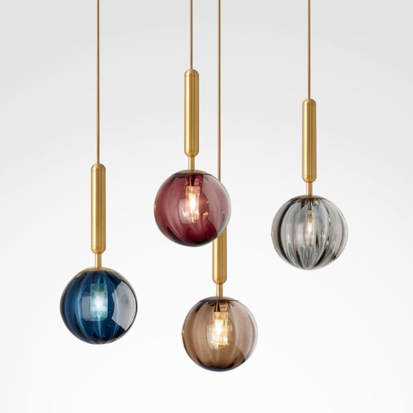 Lampe Led suspendue en verre au design nordique moderne et minimaliste, luminaire décoratif d'intérieur, idéal pour un Restaurant, un Bar ou une chambre à coucher