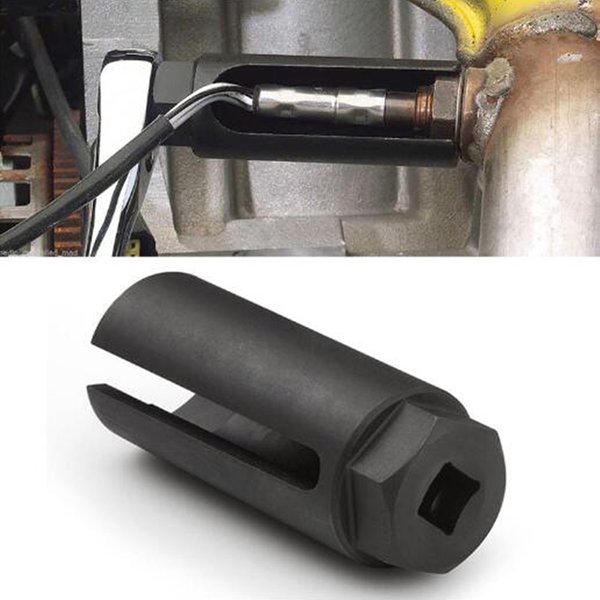 Manchon de capteur d'oxygène à bouche étroite noire, clé à douille de détection de cxygen de style européen, outils de voiture