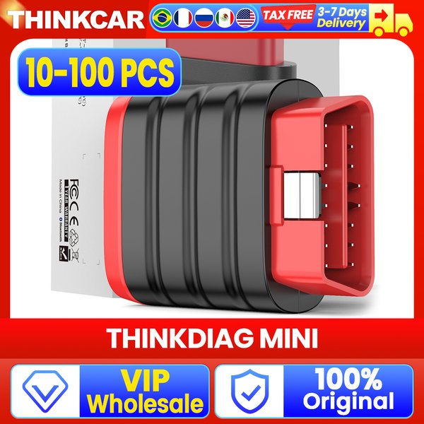 10-100 Stück THINKCAR THINKDIAG MINI Bluetooth OBD2 Scanner Vollsystem-Diagnosegerät Kostenlos Auto-Diagnose-Tool