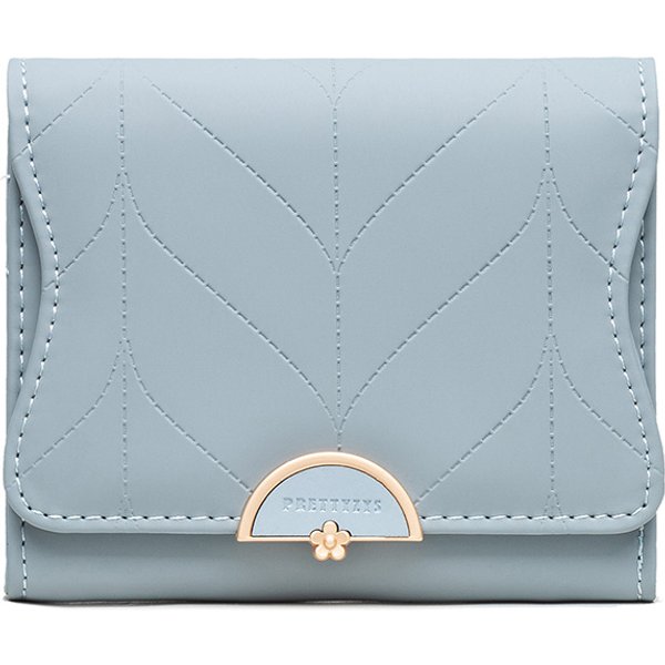 2023 New Women's Short Purse Japanese and Korean PU Soft Hardware Buckle Simple Trend Everything Niche Large Capacity Handbag PU