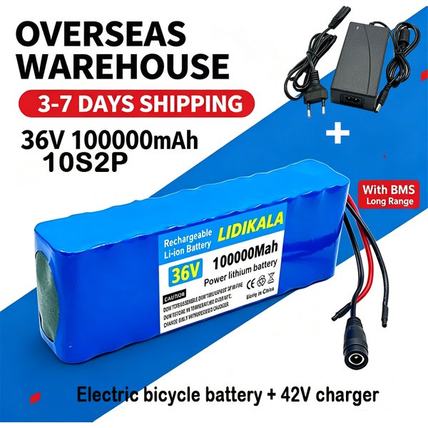 10S2P 36V 100000mAh Neue 36V Lithium-Batterie für Elektroroller 500W Elektroroller-Akku