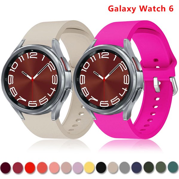 Bracelet en Silicone pour Samsung Watch 4 5 6 44mm 40mm classique 47mm 43mm 42 46mm, Bracelet de Sport officiel Galaxy Watch 5 Pro 45mm