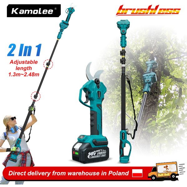 Kamolee 50mm Bürstenlose Kabellose Elektrische Schere Gartenschere Effiziente Astschere für Obstbäume und Bonsai