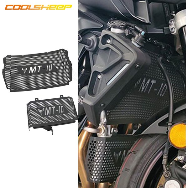 Couvercle de calandre de moto pour Yamaha MT-10 MT10 MT 10 FZ10 2016 – 2023, Protection de refroidisseur d'huile, accessoires de Protection