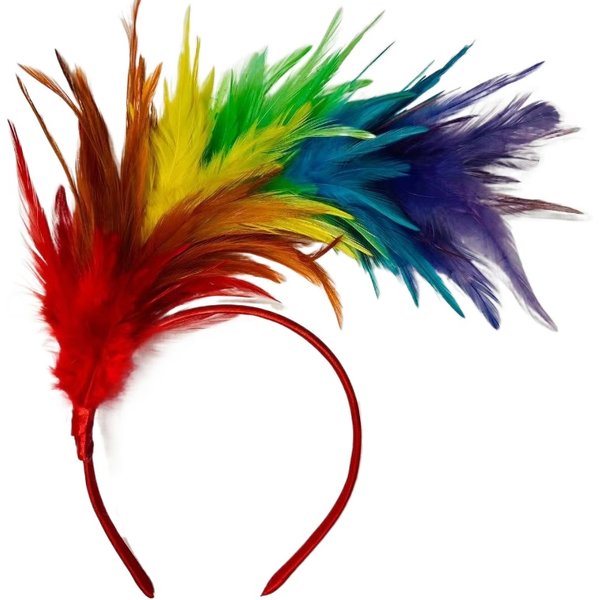 Hübsche Frauen bunte Feder Haarband Mode Stirnband Haarbänder Mädchen Kopf Schmuck Stück Haarband Geburtstag Haarschmuck