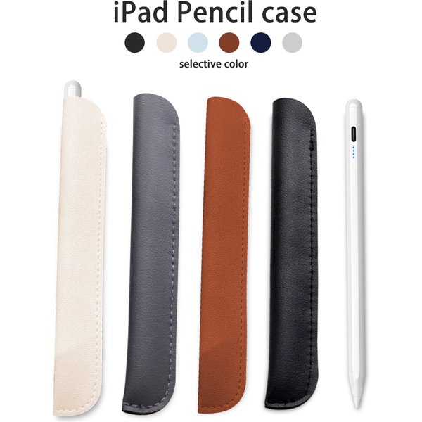 Pour Apple Pencil 2 1 étui pour stylet tactile stylo à bille manchon de protection en cuir accessoires pour iPad pochette de support de stylet
