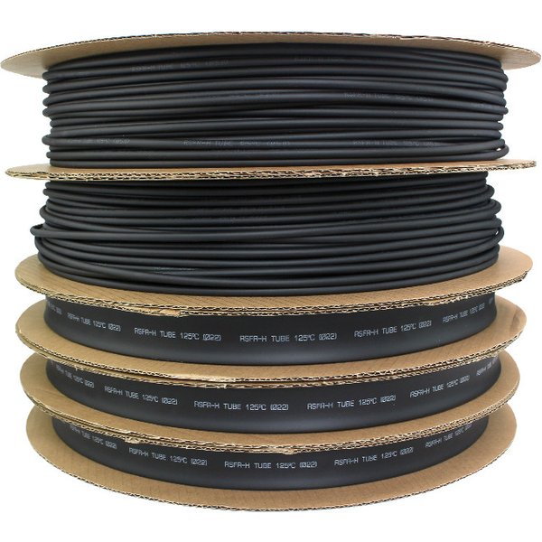 Gaine thermorétractable noire de 1 à 14mm de diamètre, gaine thermorétractable pour la réparation de connecteurs de fils de bricolage, tailles assorties