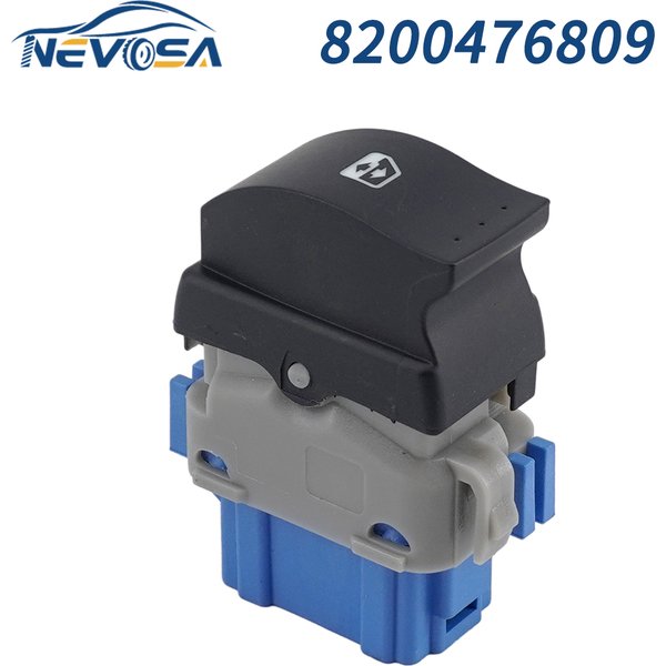 NEVOSA 8200476809 Passenger Side Electric Single Window Lifter Switch Button For Renault Master Duster 2010-2017 Kangoo 93197894