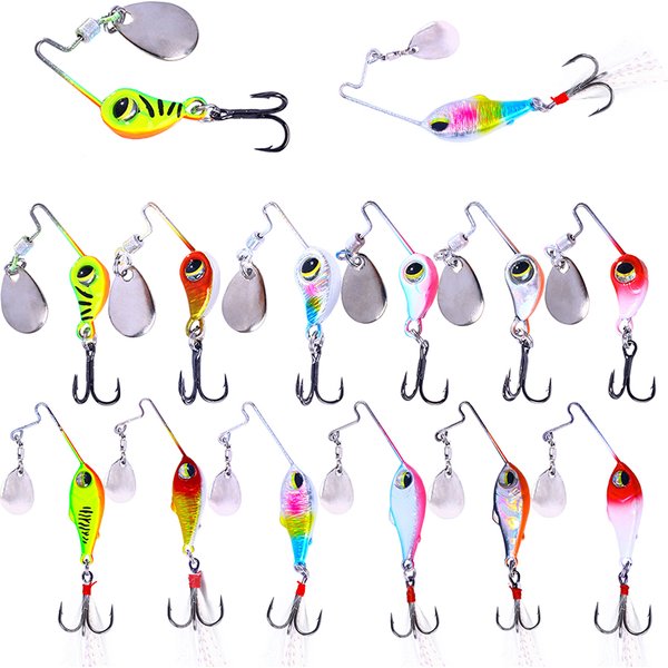4g 8g 10g 15g 20g leurres de pêche oscillant rotatif métal Vib Vibration appât pêche artificiel dur appâts Spinner cuillère leurre Pesca