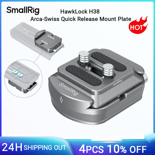 SmallRig Universal HawkLock H38 Arca-Swiss Schnellwechsel-Montageplatte, für DSLR für Sony für Canon Kamerakäfig/Stative -4486
