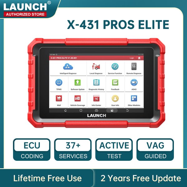 LAUNCH X-431 Pros Elite OBD2 Scanner Kfz-Diagnosegerät Professionelles Auto-Scan OBD-Gerät