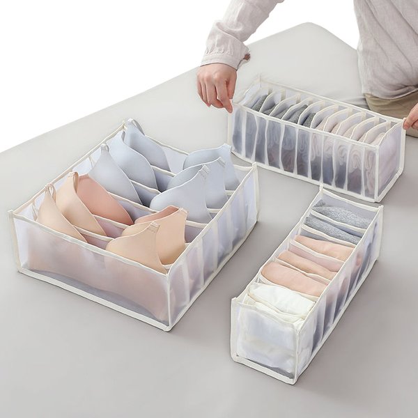 Closet Organizer for Underwear Socks Boxes Storage Wardrobe Bag Bra Clothing Pants Drawer Divider