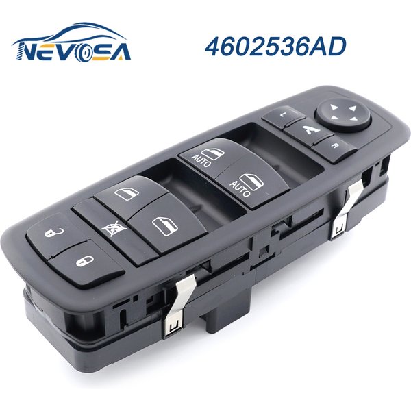 NEVOSA commutateur de fenêtre de levage de voiture, Double automatique pour Chrysler Town Country Dodge Grand Caravan 2008 – 2015 4602536AD 4602536AE