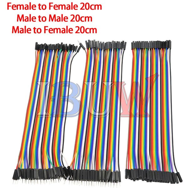 Dupont line 10cm 20cm 30cm male female jumper wire Dupont cable for Arduino diy kit