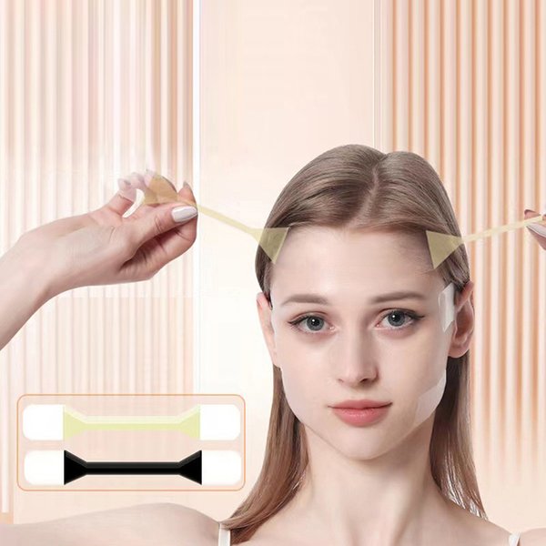 Autocollants invisibles pour lifting du visage, patch anti-âge, bande amincissante pour le cou et les yeux