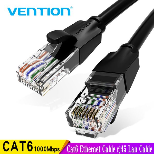 Vention Cat6 câble Ethernet rj45 câble Lan câble de raccordement réseau CAT 6 pour ordinateur portable routeur PC 1.5m 2m 3m 5m 40m câble Ethernet RJ45