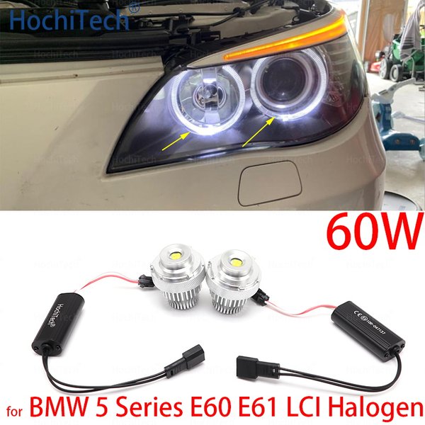 Ampoules de Marqueur LED Blanches, 60W, 2000LM, pour BMW Série 5, E60, E61, LCI, Lumière de Sauna de Courbure 545i Cape i 535i 530i 520i 2007-2010