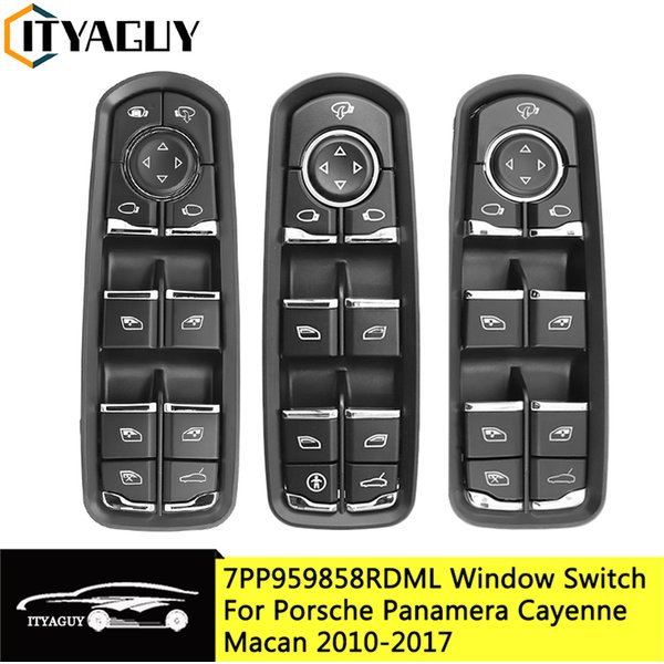 7PP 959858 AEDML 7PP 959858 RDML 7PP 959858 MDML bouton de commutation de fenêtre électrique avant gauche pour Porsche Cayenne Macan Panamera 2011-2017