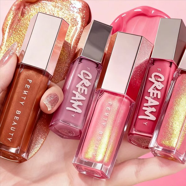 Cosmétiques Fenty Beauty - Vente flash - Gloss à lèvres multicolores - Gloss brillant hydratant - Gloss à lèvres volumateur - Maquillage pour débutants - Rouge à lèvres liquide