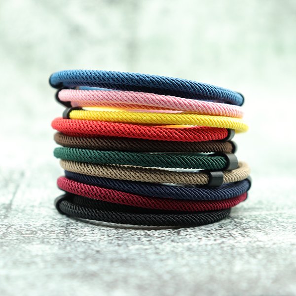 Bracelet à fil tendance hommes femmes réglable rouge Braslet pour les amoureux Distance Couple Brazalete minimaliste Yoga méditation Bracelet