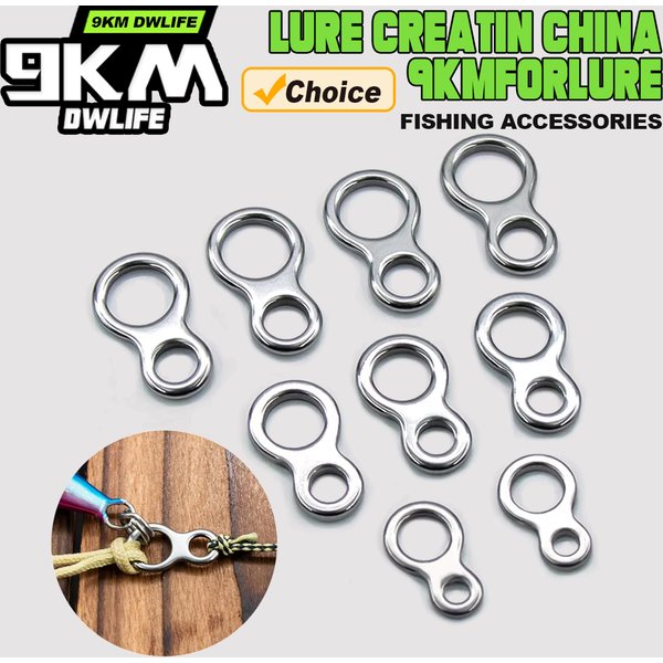 20 ~ 100Pcs Angeln Solide Ring Edelstahl Meer Angeln Lockt Anschlüsse Jigging Ringe Wirbel Angeln Snap Zubehör Tackle