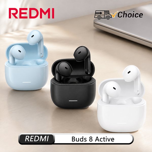 NEUE REDMI Buds 8 Active Bluetooth 5.4 Kopfhörer Dual-Geräte-Verbindung 7H Einzeln 37H Gesamt Akkulaufzeit Typ-C Schnellladung AAC SBC CN