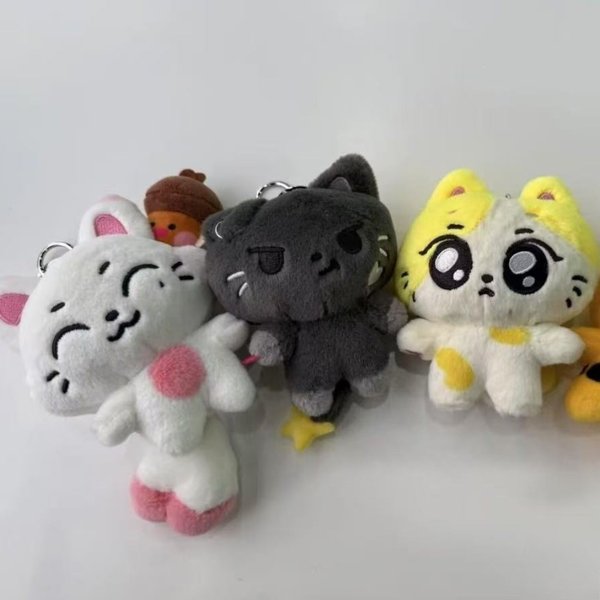 Nouveau Porte-clés Kpop 10 cm, Poupée en Peluche de Collection, Accessoires Pendentif Cadeau, Porte-clés en Peluche, Poupée de Dessin Animé pour Fans