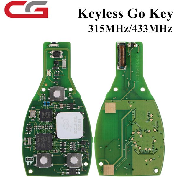 CGDI CG MB 08 Version Keyless Go Schlüssel 315MHz/433MHz für Mercedes W164 W221 W216 Baujahr 2005-2010, 1 Token gratis.