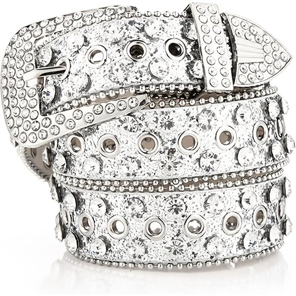 Magnifique ceinture cloutée en strass – Cadeau parfait pour elle sur la Saint-Valentin ou la fête de mariage!